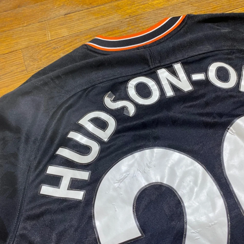 Nike Chelsea FC Hudson-Odoi 20 2019-20 Third Jersey Black Orange Mens Medium